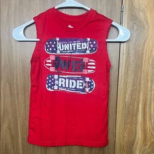 Patriotic Red Kids Tank Top